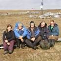 Group photo in front of the research site.